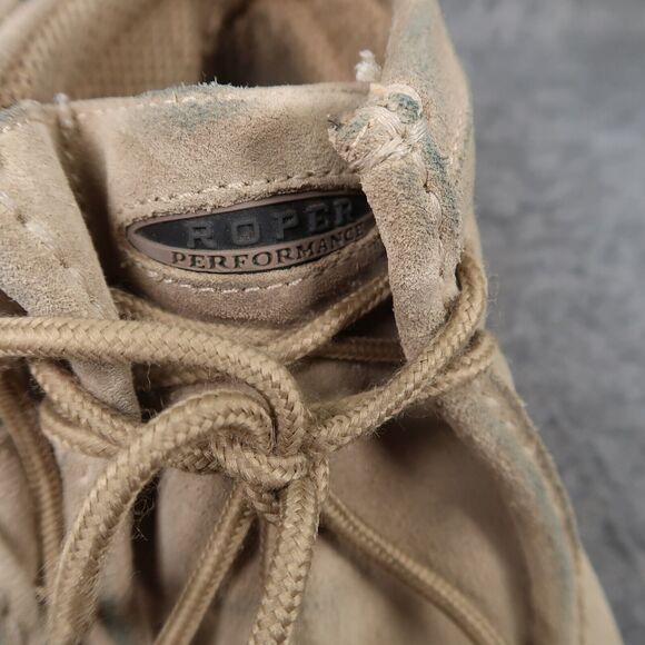 Roper Shoes Mens 7.5 Boots Leather Casual Gum Sticker Moc Toe Comfort Western main image 7